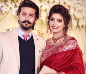 Ali Abbas with his wife