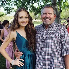 Kelli Berglund with her father