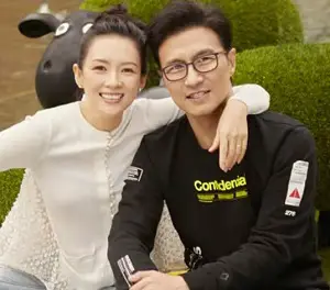 Zhang Ziyi with her husband Wang