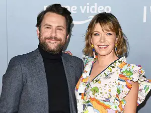 Charlie Day with his wife