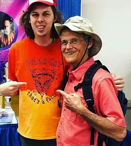 Matthew Cardarople with his father