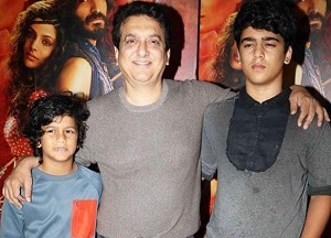 Sajid Nadiadwala with his sons
