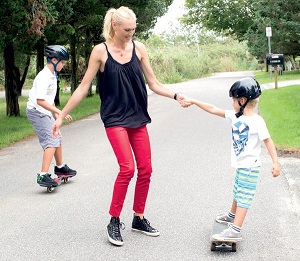 Shirley Mallmann with her sons