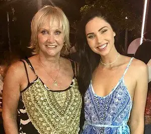 Jessica Green with her mother
