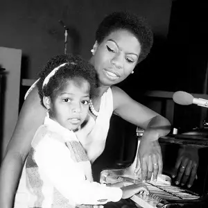 Nina Simone with her daughter