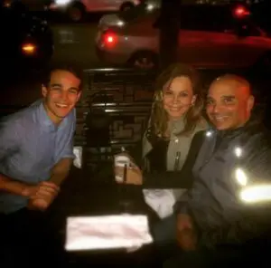 Alberto Rosende with his parents