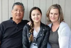 Olivia Rodrigo with her parents