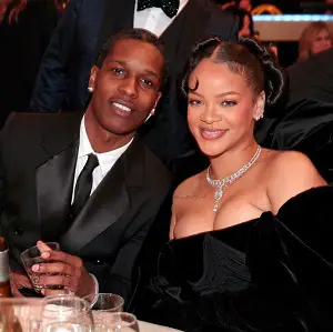 Rihanna with her boyfriend A$AP