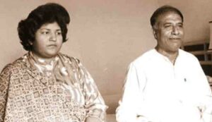 Abida Parveen with her husband