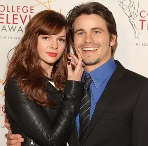 Jason Ritter with his ex-girlfriend Amber