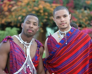 Trevor Noah with his brother Andrew