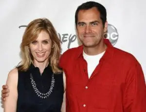 Andy Buckley with his wife