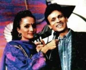 Annu Kapoor with his ex-wife Arunita