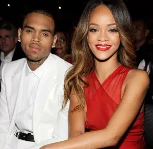 Rihanna with her ex-boyfriend Chris