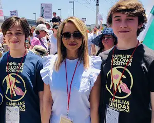 Tara Strong with her sons
