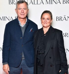 Pernilla August with her husband Isac