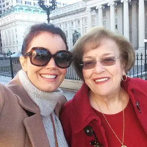 Bellamy Young with her mother