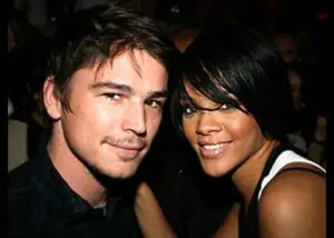 Rihanna with her ex-boyfriend Josh