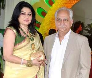 Kiran Juneja with her husband