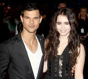 Taylor Lautner with his ex-girlfriend Lily