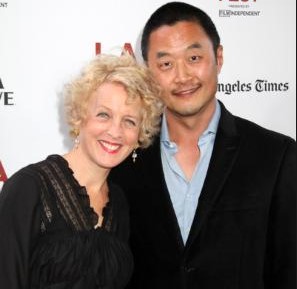 Steve Park with his wife