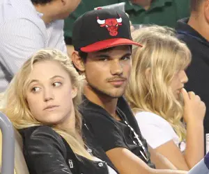 Taylor Lautner with his ex-girlfriend Maika