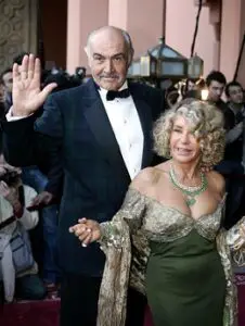 Sean Connery with his wife Micheline