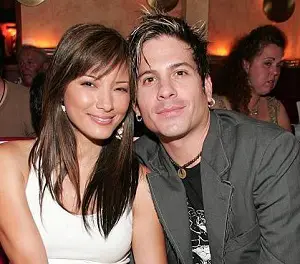 Kelly Hu with her ex-boyfriend Mitch