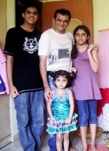 Paresh Ganatra with his kids