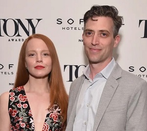 Lauren Ambrose with his husband