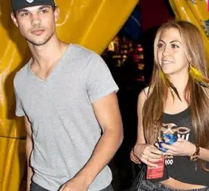 Taylor Lautner with his ex-girlfriend Sara