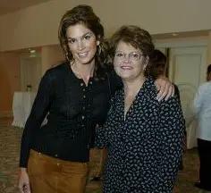 Cindy Crawford with her mother