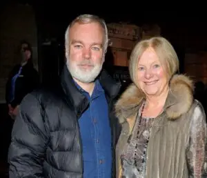 Steve Pemberton with his wife