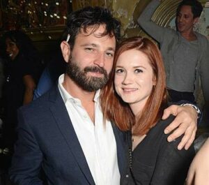 Bonnie Wright with her boyfriend Simon