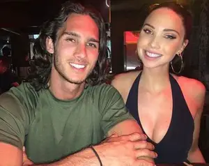 Jessica Green with her brother