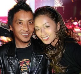Noriko Sakai with her ex-husband Yuichi