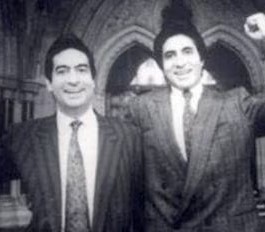 Amitabh Bachchan with his brother