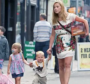 Charlotte Church with her sons