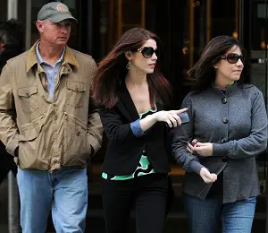 Ashley Greene with her parents