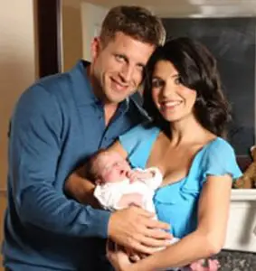 Natalie Anderson with her husband & son