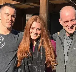 Colby Covington with his father & sister