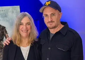 Darren Aronofsky with his sister