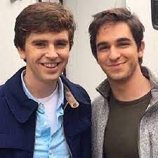 Freddie Highmore with his brother