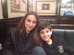 David Mazouz with his sister