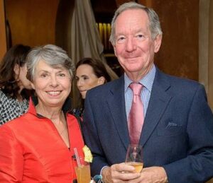 Michael Buerk with his wife