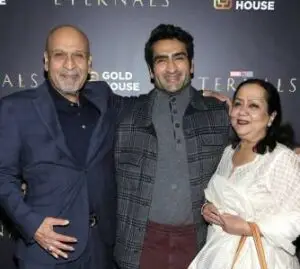 Kumail Nanjiani with his parents