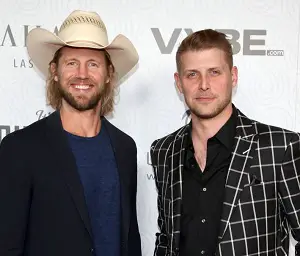 Matt Barr with his brother