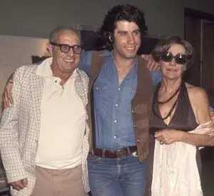 John Travolta with his parents