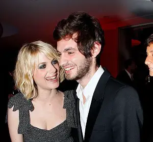 Melanie Laurent with her brother