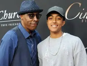 Arsenio Hall with his son